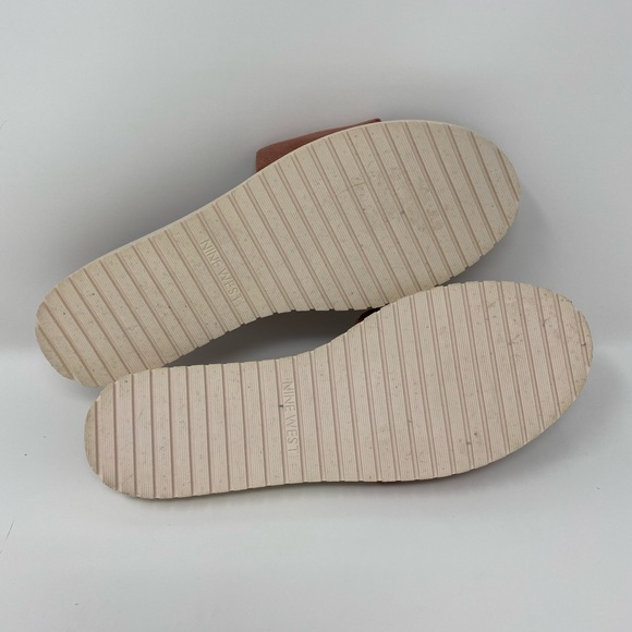 Nine West dusty pink suede slides sandals - Picture 5 of 7